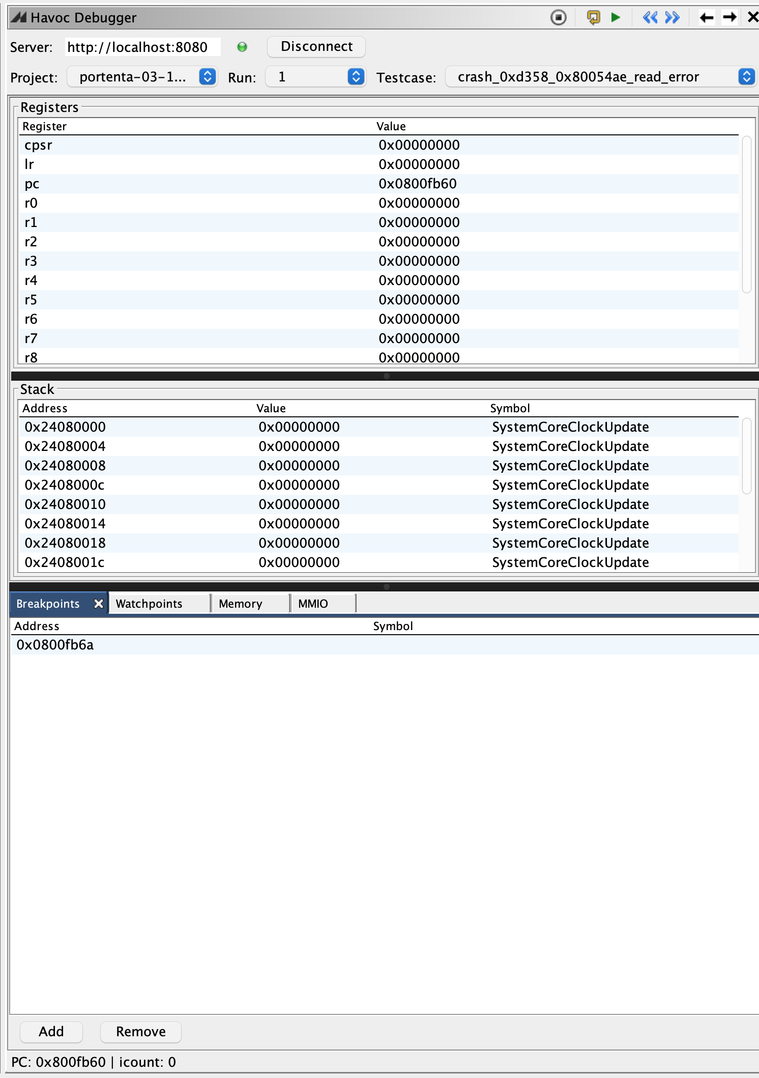 Havoc Debugger in Ghidra
