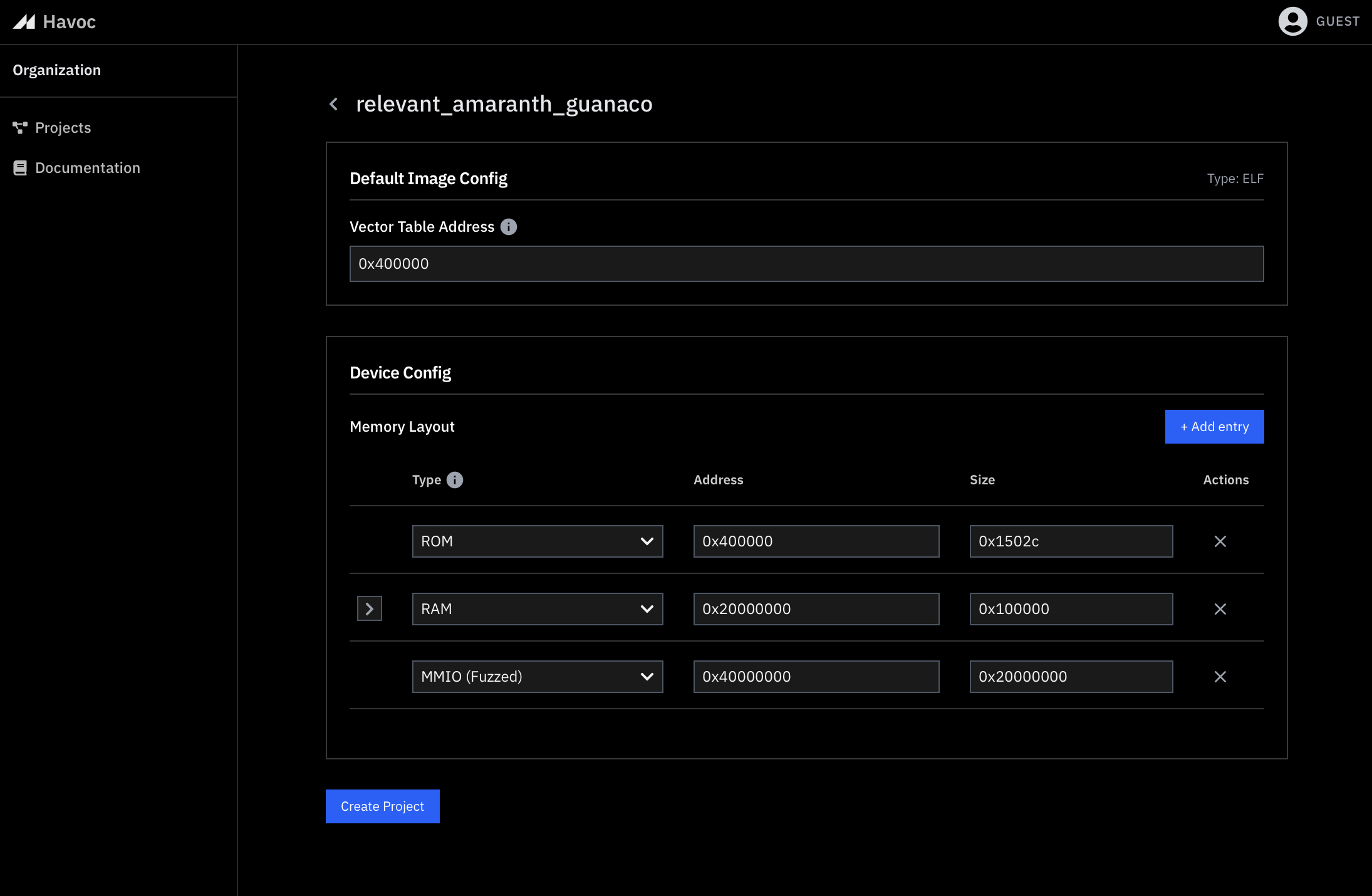 Creating a Project image 3